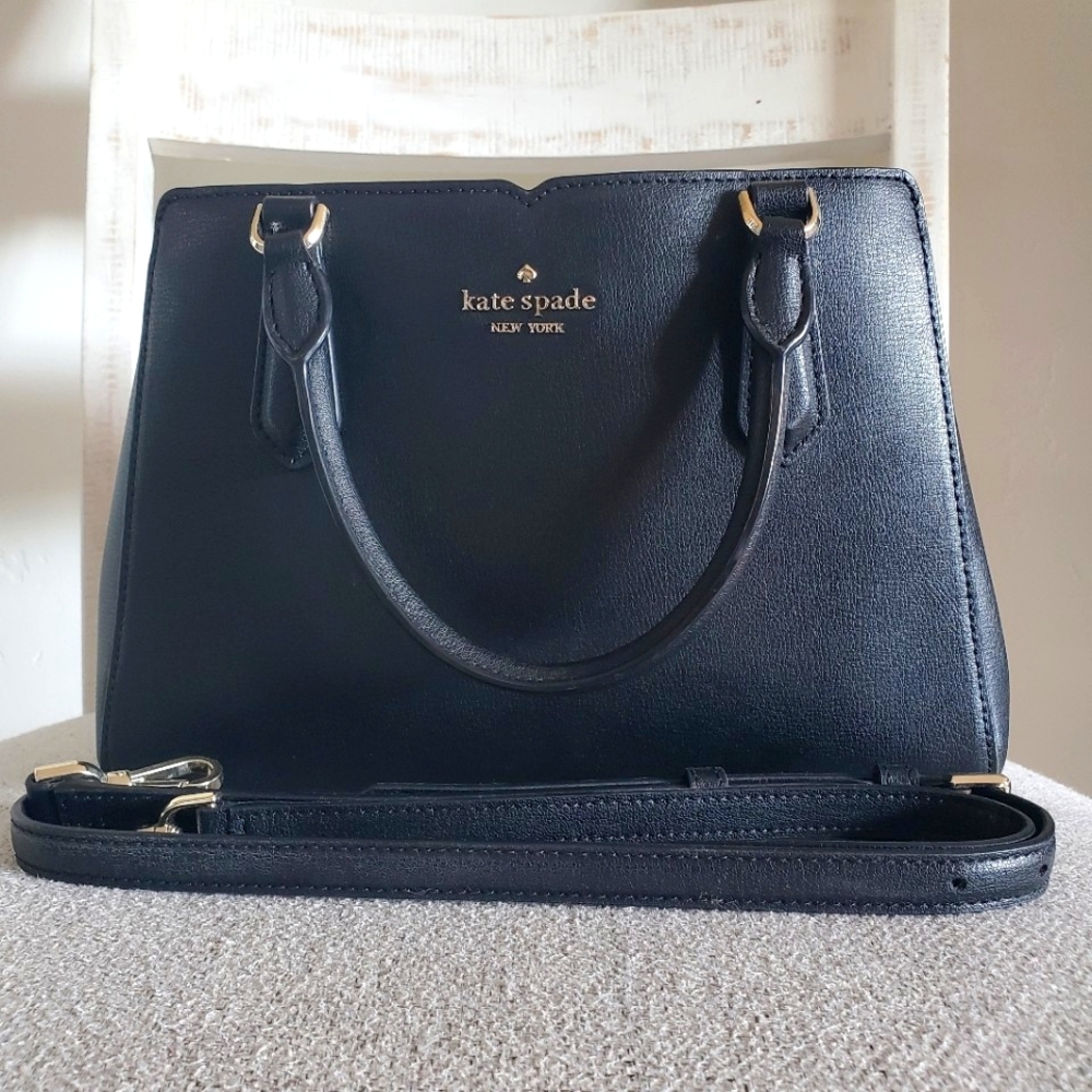 Kate Spade New York Tippy Small Triple Compartment Satchel Black